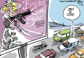 LOCAL GUNS N BRIDES by Pat Bagley