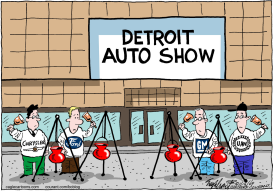 DETROIT AUTO SHOW by Bob Englehart