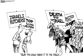 PROTESTING ISRAEL by Nate Beeler