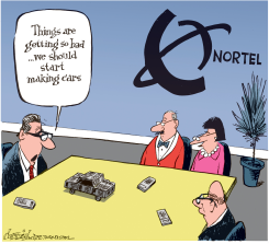 NORTEL FACING BANKRUPTCY CANADA by Patrick Corrigan