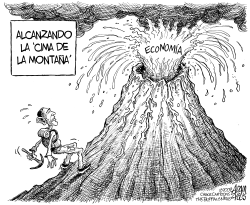 OBAMA ALCANZA LA CIMA DE LA MONTAñA by Adam Zyglis