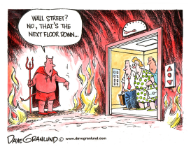 WALL STREET AND HELL by Dave Granlund