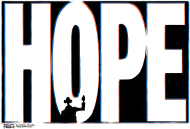 OBAMA GIVES HOPE by Nate Beeler