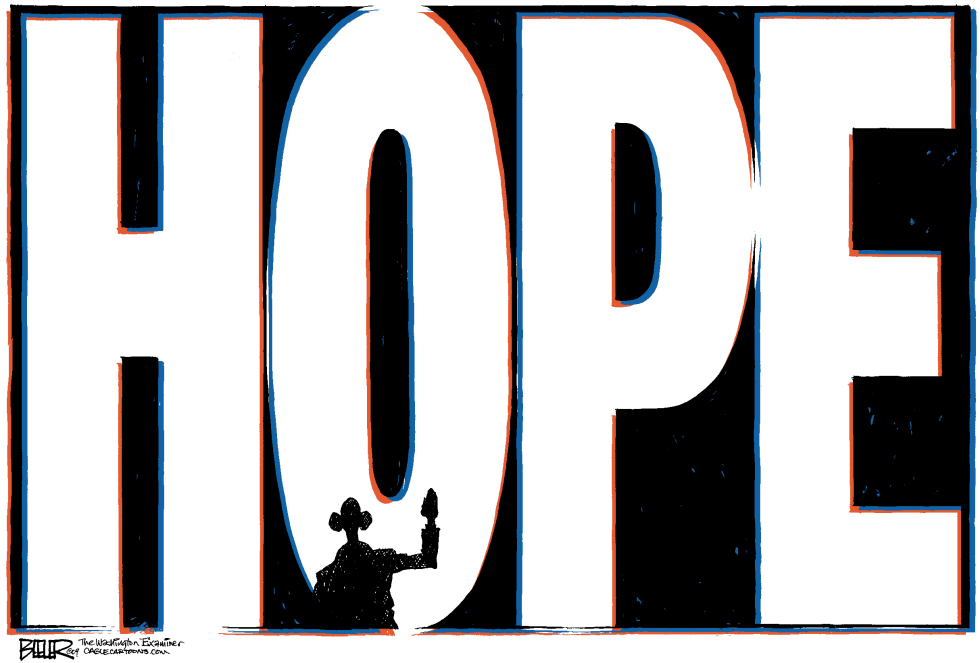  OBAMA GIVES HOPE by Nate Beeler