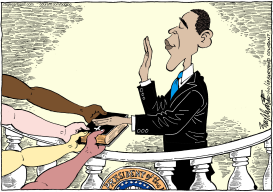 PRESIDENT BARACK OBAMA by Bob Englehart