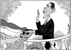 EL PRESIDENTE BARACK OBAMA by Bob Englehart