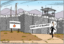 GUANTANAMO TO CLOSE by Bob Englehart