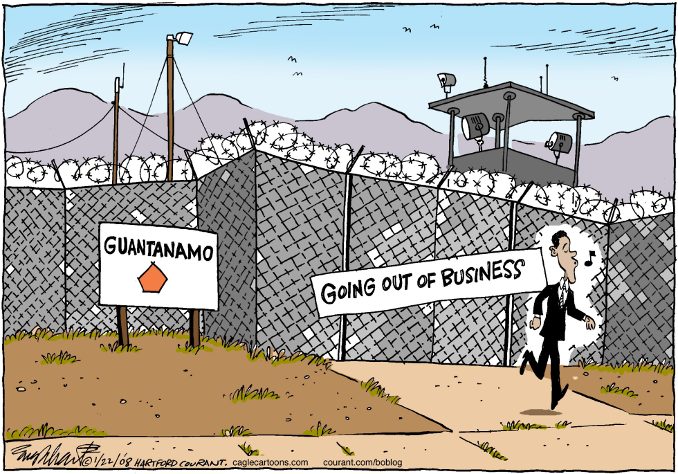  GUANTANAMO TO CLOSE by Bob Englehart