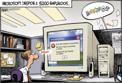 DESPIDOS EN MICROSOFT  by Nate Beeler