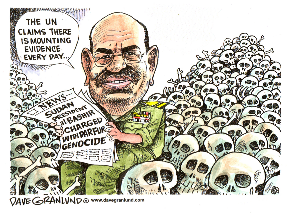  DARFUR GENOCIDE CHARGES by Dave Granlund