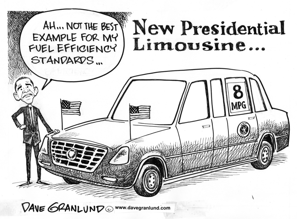  OBAMA AND FUEL EFFICIENCY by Dave Granlund