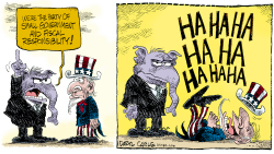 REPUBLICANS - HA HA HA -  by Daryl Cagle