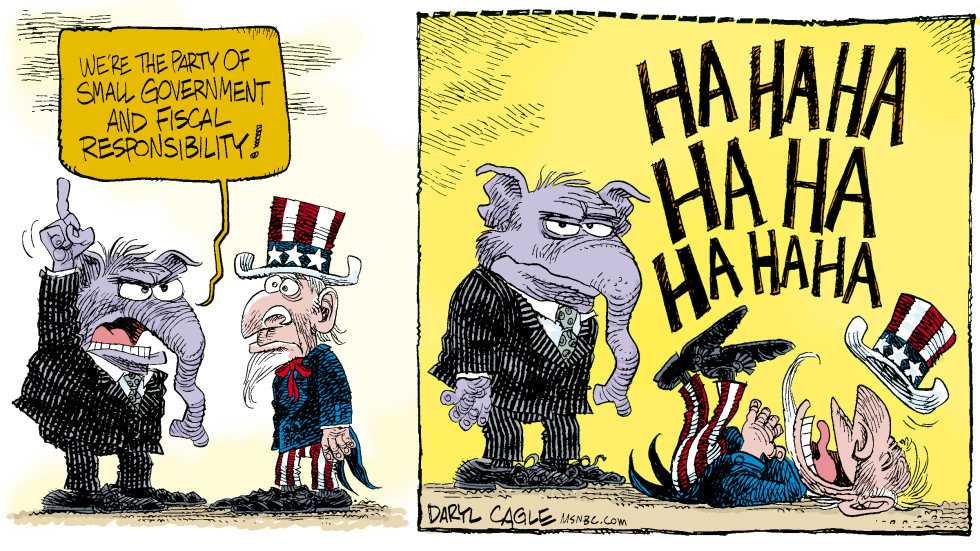  REPUBLICANS - HA HA HA -  by Daryl Cagle