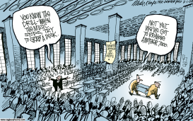 TODAYS LAYOFFS by Mike Keefe