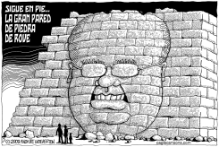 LA GRAN PARED DE PIEDRA DE ROVE by Daryl Cagle