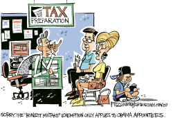 TAX MISTAKE by David Fitzsimmons