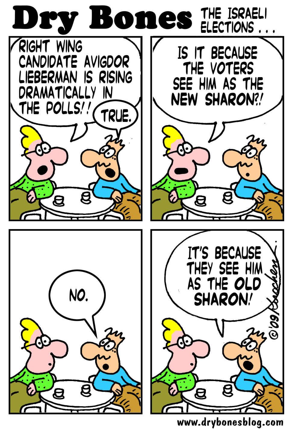  ISRAELI ELECTIONS by Yaakov Kirschen