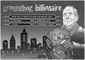 LOCAL NY-GROUNDHOG BILLIONAIRE by RJ Matson