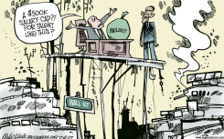 BAILOUT SALARY CAP by Mike Keefe