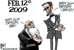 LINCOLN AND DARWIN by Pat Bagley