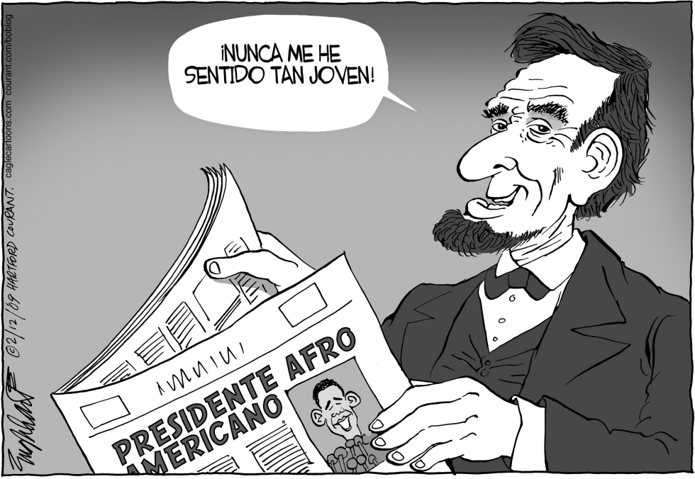  FELIZ CUMPLEAÃ±OS ABE by Bob Englehart