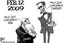 LINCOLN Y DARWIN by Pat Bagley