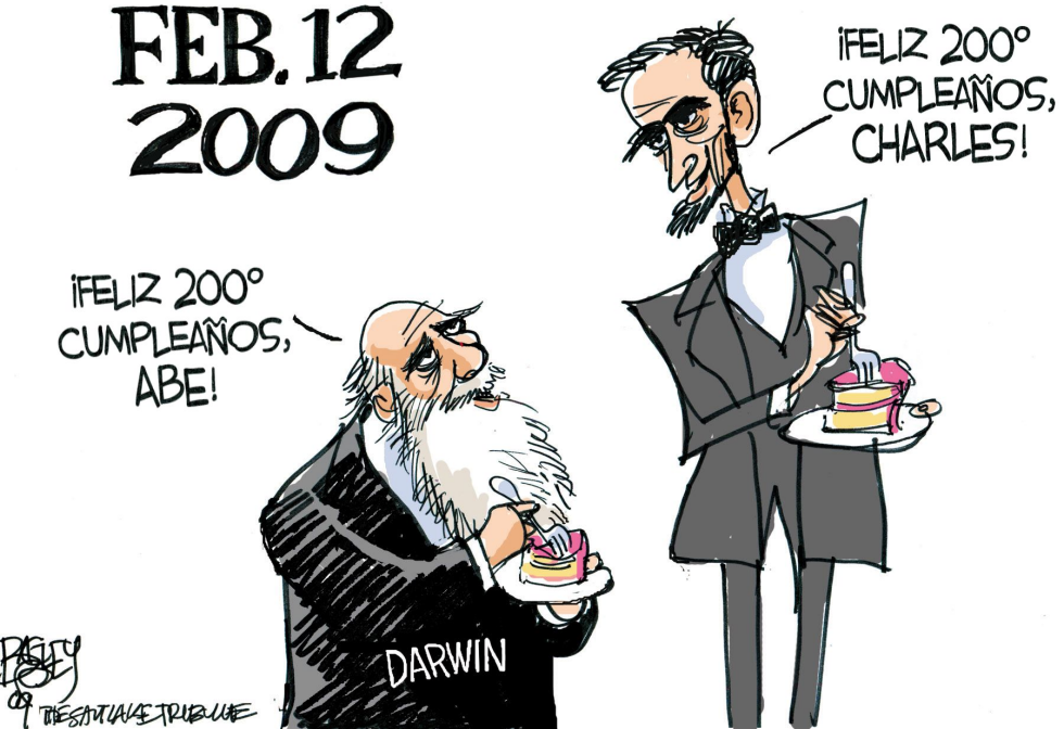  LINCOLN Y DARWIN  by Pat Bagley