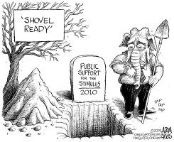 SHOVEL READY REPUBLICANS by Adam Zyglis