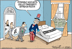 NACIONALIZANDO LOS BANCOS  by Bob Englehart