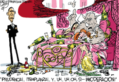 REGLAS DEL BURDEL DEL GOP  by Pat Bagley