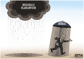 LLUVIA SOBRE EL SENADOR BURRIS  by RJ Matson