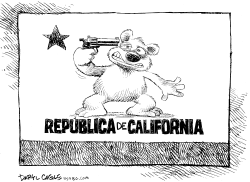 SUICIDIO DEL PRESUPUESTO DE CALIFORNIA by Daryl Cagle