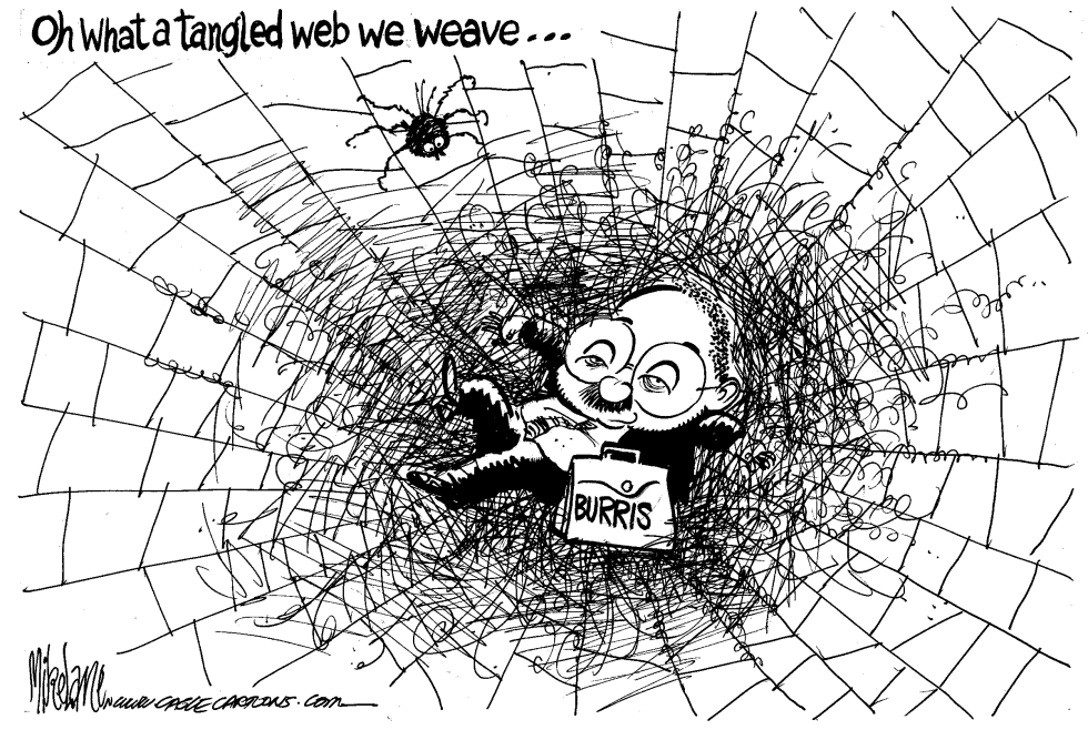  BURRIS TANGLED WEB by Mike Lane