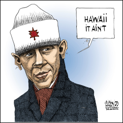 OBAMA IN CANADA by Aislin