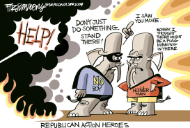 REPUBLICAN ACTION  HEROES by David Fitzsimmons