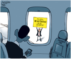 OBAMA LEAVES CANADA by Patrick Corrigan