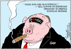 REPUBLICAN PIG by Bob Englehart