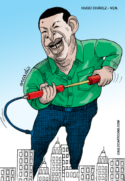 HUGO CHáVEZ AGRANDADO COL by Arcadio Esquivel