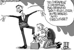 BAD BEHAVIOR BAILOUT by Pat Bagley