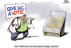 WASHINGTON DC VOTING RIGHTS by Nate Beeler