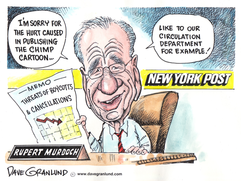  RUPERT MURDOCH APOLOGY by Dave Granlund