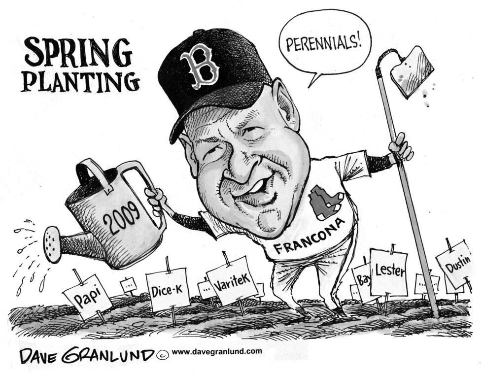  RED SOX AND FRANCONA by Dave Granlund