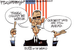 OBAMA SPEECH  by David Fitzsimmons