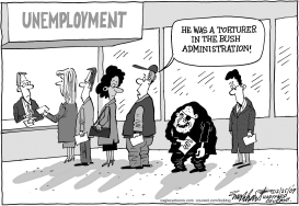 UNEMPLOYED TORTURER by Bob Englehart