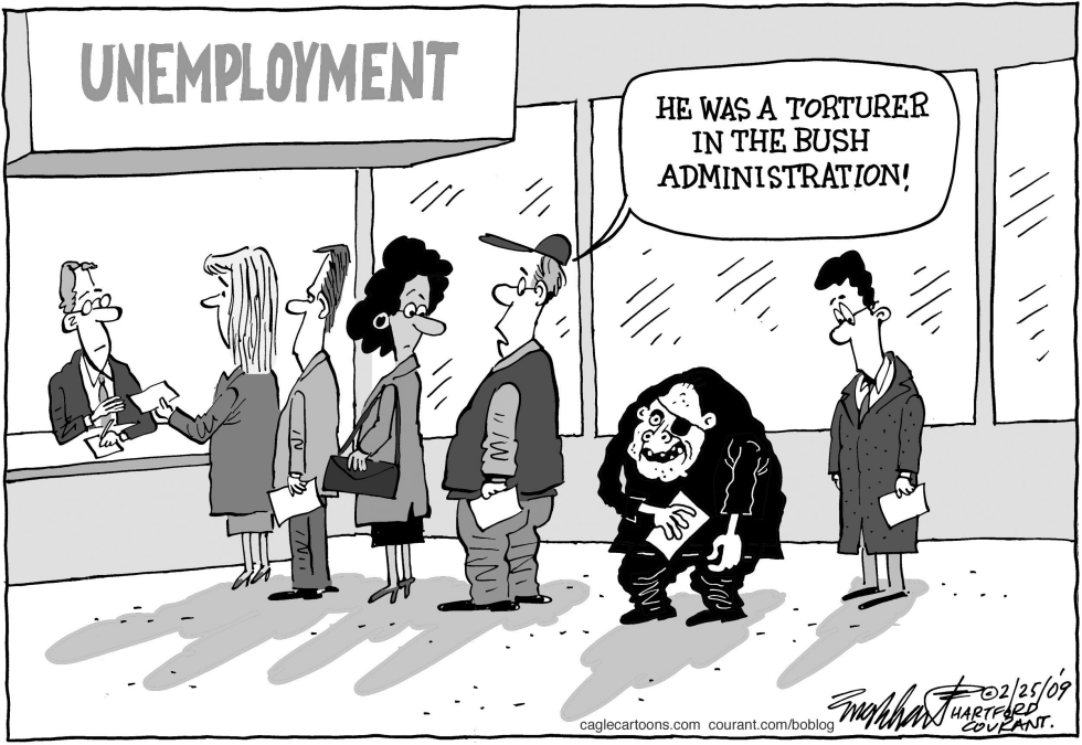  UNEMPLOYED TORTURER by Bob Englehart