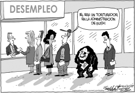 TORTURADOR EN EL DESEMPLEO by Bob Englehart