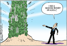 OBAMAS BUDGET by Bob Englehart