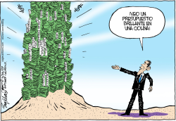 EL PRESUPUESTO DE OBAMA /  by Bob Englehart