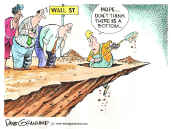 WALL STREET BOTTOM by Dave Granlund