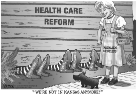 KATHLEEN SEBELIUS LANDS IN WASHINGTON by RJ Matson